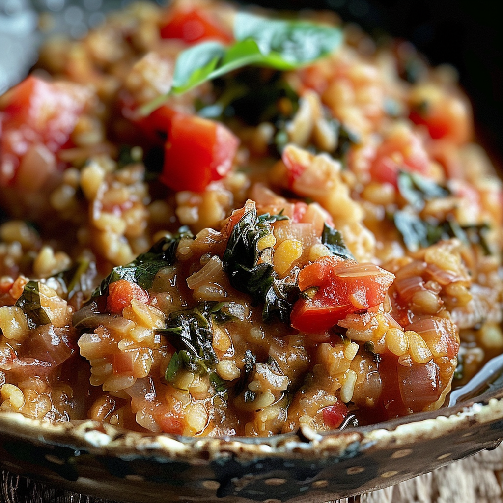 Tomato Basil Chicken Risotto